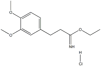 2-(3,4-二甲氧基苯基)乙酰胺乙酯盐酸盐 结构式