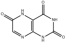 1,5-二氢-2,4,6(3H)-蝶啶三酮 结构式