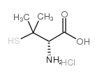 3-巯基-D-缬氨酸盐酸盐 结构式