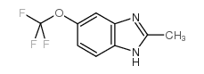 2-甲基-5-三氟甲氧基苯并咪唑 结构式