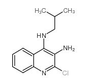 2-氯-N4-(2-甲基丙基)-3,4-喹啉二胺 结构式