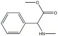 2-(甲氨基)-2-苯基乙酸甲酯 结构式