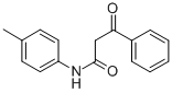 N-(4-甲基苯基)-β-氧代-苯丙酰胺 结构式