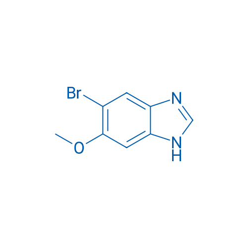 5-溴-6-(甲氧基)-1H-苯并[d]咪唑 结构式
