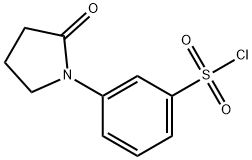 3-(2-氧代吡咯烷-1-基)苯磺酰氯 结构式