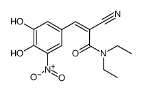 (2Z)-2-氰基-3-(3,4-二羟基-5-硝基苯基)-N,N-二乙基-2-丙烯酰胺 结构式