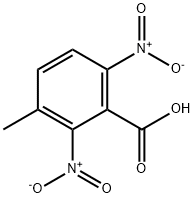 3-甲基-2,6-二硝基苯甲酸 结构式
