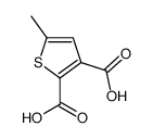 5-甲基-2,3-噻吩二羧酸 结构式