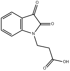 3-(2,3-二氧-2,3-二氢-吲哚-1-基)-丙酸 结构式