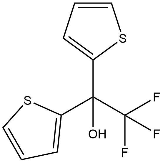 α-2-噻吩基-α-(三氟甲基)-2-噻吩甲醇 结构式