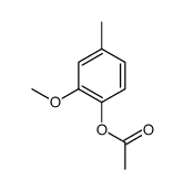 乙酸-2-甲氧基-4-甲基苯酚酯 结构式
