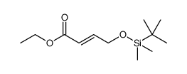 (E)-4-[[(1,1-DiMethylethyl)diMethylsilyl]oxy]-2-butenoic Acid Ethyl Ester 结构式