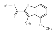3-氨基-4-甲氧基苯并[B]噻吩-2-羧酸甲酯 结构式