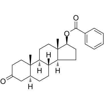17-安息香酸雄甾醇酮 结构式