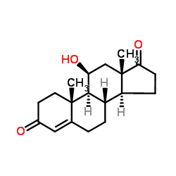 11β-羟基雄甾-4-烯-3,17-二酮 结构式
