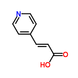 3-(4-吡啶基)丙烯酸 结构式