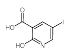 2-羟基-5-碘烟酸 结构式