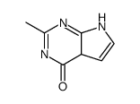 2-甲基-4-羟基吡咯并[2,3-D]嘧啶 结构式