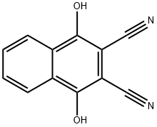 1,4-二羟基-2,3-萘二甲腈 结构式