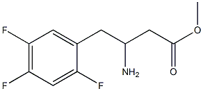 3-氨基-4-(2,4,5-三氟苯基)丁酸甲酯 结构式