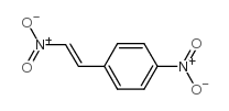 1-硝基,2-(4-硝基苯基)-乙烯 结构式