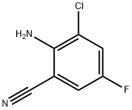 2-氨基-3-氯-5-氟苯腈 结构式