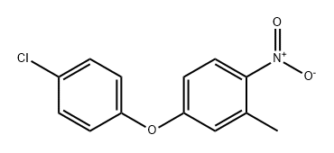 4-(4-氯苯氧基)-2-甲基-1-硝基苯 结构式