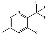 3-氯-5-碘-2-(三氟甲基)吡啶 结构式