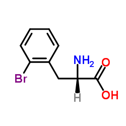 L-2-溴苯丙氨酸 结构式