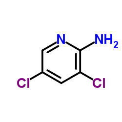 2-氨基-3,5-二氯吡啶 结构式