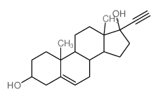 17α-孕甾-5-烯-20-炔-3β,17-二醇 结构式