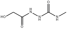 2-羟基乙酸-2-[(甲基氨基)羰基]酰肼 结构式