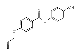 4-羟苯基-4-烯丙氧基苯甲酸盐 结构式