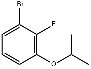 1-溴-2-氟-3-(1-甲基乙氧基)-苯 结构式