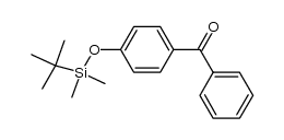 4-(叔丁基二甲基硅氧基)二苯甲酮 结构式