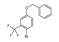 5-苄氧基-2-溴三氟甲苯 结构式