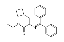 α-[(二苯亚甲基)氨基]环丁烷丙酸乙酯 结构式