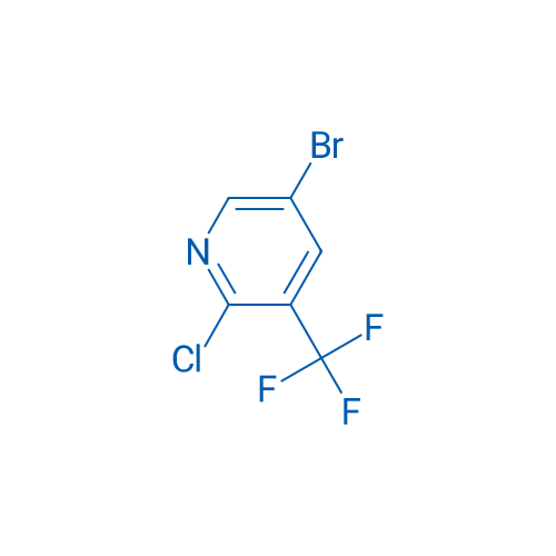 2-氯-5-溴-3-三氟甲基吡啶 结构式