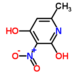 4-羟基-6-甲基-3-硝基-2-吡啶醇 结构式
