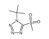 1-(叔丁基)-5-(甲砜基)-1H-四唑 结构式