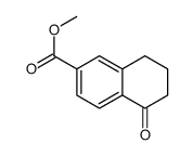 5,6,7,8-四氢-5-氧代-2-萘羧酸甲酯 结构式
