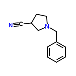 1-苄基-3-氰基吡咯烷 结构式