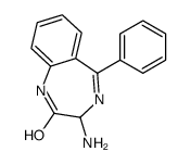(-)-(3S)-3-氨基-5-苯基-1,3-二氢-2H-1,4-苯并二氮杂卓-2-酮 结构式