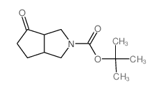 4-氧代六氢环戊并[C]吡咯-2(1H)-羧酸叔丁酯 结构式