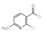 2-氯-6-甲基烟酰氯 结构式