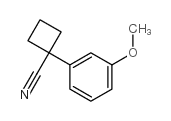 1-(3-甲氧基苯基)环丁烷甲腈 结构式