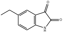 5-乙基-1H-吲哚-2,3-二酮 结构式