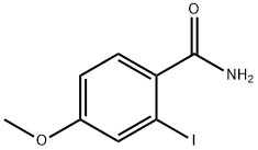2-碘-4-甲氧基苯甲酰胺 结构式