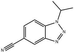 1-异丙基-1H-1,2,3-苯并三唑-5-腈 结构式