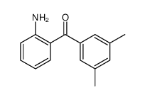 (2-氨基苯基)(3,5-二甲基苯基)甲酮 结构式